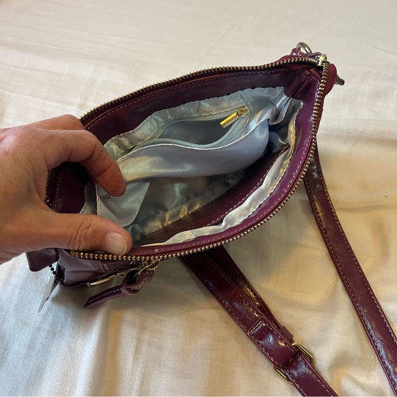 NWT Cocoa + Carmen plum crossbody/clutch 10x5.5 - Picture 4 of 7